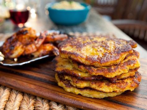 Get Guy Fieri's Plantain Pancakes Recipe from Food Network Plantain Recipes Healthy, Plantain Pancakes, Pancake Banane, Plantain Recipes, Carnitas Recipe, Guy Fieri, Pancakes And Waffles, Pancake Recipe, Kefir