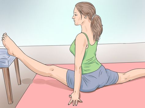 How to Do the Splits in a Week or Less -- via wikiHow.com. For those who already have a substantial amount of flexibility. Yes, I know her positioning is awful but could you just read what the article has to offer and forget about the pictures? Splits In A Week, The Splits, How To Do Splits, Yoga Posen, Yoga Iyengar, Yoga Exercises, Zumba Fitness, Pose Yoga, Yoga Photography