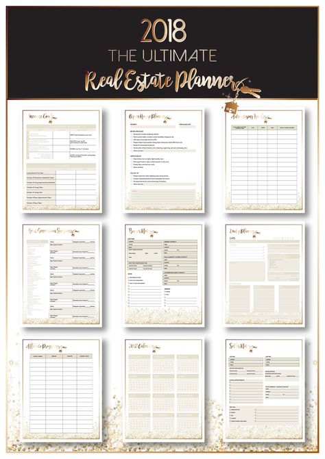 Real Estate Planner, Real Estate Business Plan, Real Estate Contract, Marketing Planner, Small Business Planner, Best Planners, Real Estate Leads, Business Plan Template, Planner Digital