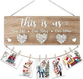 Christmas Decor Ideas Couples Christmas Gifts, Engagement Picture Frame, Christmas Picture Frame, Christmas Gift For Couples, Christmas Picture Frames, Frame Wall Collage, Couples Christmas, Wall Decor Rustic, Christmas Picture