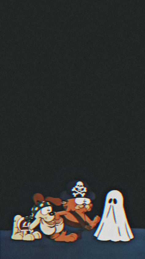 Halloween Wallpaper Cartoon, Garfield Halloween, Garfield Wallpaper, Halloween Desktop Wallpaper, Helloween Wallpaper, Chill Wallpaper, Simplistic Wallpaper, Trippy Iphone Wallpaper, Halloween Wallpaper Iphone Backgrounds