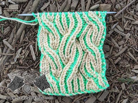 Knit Two Colored Brioche Scarf Pattern Brioche Scarf Pattern, Brioche Knit Scarf, Brioche Scarf Pattern Free, Cable Scarf Pattern, Brioche Scarf, Scarf Free Pattern, Brioche Knitting Patterns, Easy Scarf Knitting Patterns, Knitting Videos Tutorials