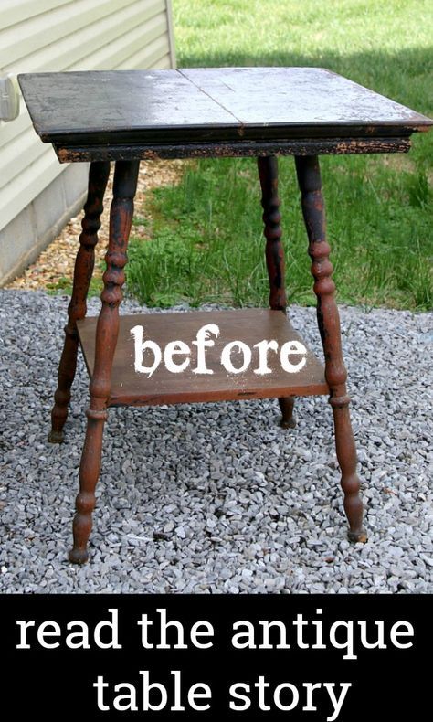 How To Distress Furniture, Antique Furniture Makeover, Distress Furniture, Distress Paint, Table Makeover, Distressed Furniture, Furniture Renovation, Antique Table, Bed Ideas