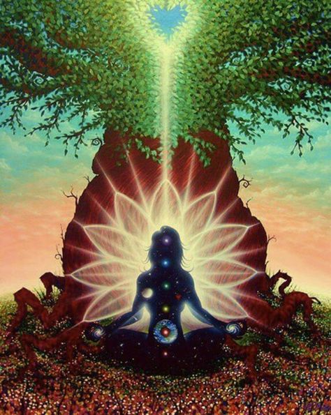 I love this picture. #Gaia #Art #awakening Image Zen, Yoga Kunst, Find God, Arte Yoga, Yoga Studio Design, Psy Art, Les Chakras, Yoga Art, Kundalini Yoga