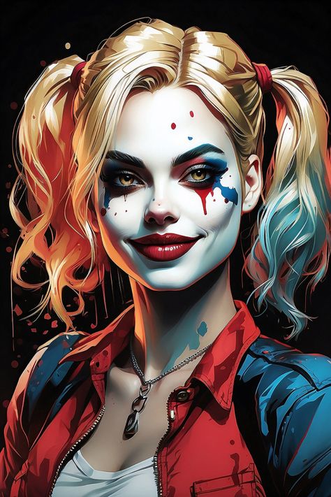 M F Hussain, Dc Poster, Tattoo Wallpaper, Harley Quinn Tattoo, Avenger Artwork, Harley Quinn Drawing, Eyeball Art, Harley Quinn Artwork, Harley Quinn Comic