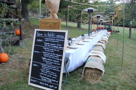 Farm To Table Dinner, From Farm To Table, Barn Parties, Table Dinner, Dinner Event, River Lodge, Pumpkin Farm, Chefs Table, Outdoor Dinner