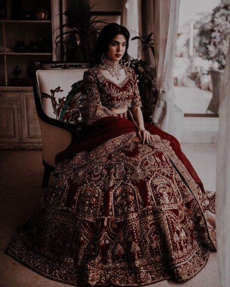 Shadi Aesthetic, Waleema Dress, Latest Bridal Lehenga Designs, Red Bridal Dress, Bridal Lehenga Designs, Latest Bridal Lehenga, Desi Wedding Dresses, Wedding Lehenga Designs, Indian Bride Outfits