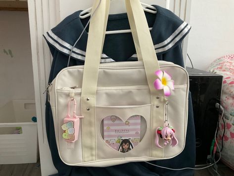 Sanrio School Bag, Japanese Bag Aesthetic, Japanese School Bag Kawaii, Japanese Bag School, Ita Bag Aesthetic, Japan School Bag, Aesthetic Backpacks For School, Cutecore School, Ita Bag Ideas