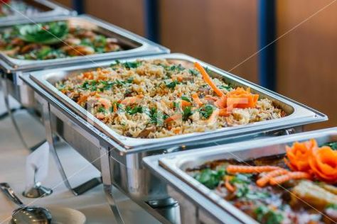 Ayam Teriyaki, Lunch Catering, Food Wedding, Wedding Buffet, Food Warmer, Veggie Tray, Chafing Dishes, Catering Food, Ice Cream Toppings