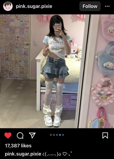 Simple Kawaii Outfits, Sanrio Outfit Aesthetic, Sanrio Outfits, Kawaii Outfit Ideas, Kitty Clothes, Hello Kitty Clothes, Fits Aesthetic, Pastel Outfit, Sanrio Cinnamoroll