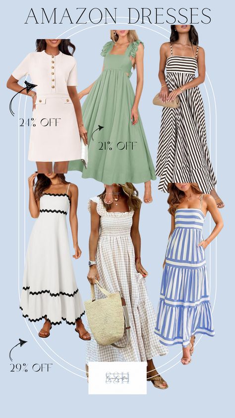 Amazon Summer Dresses, Amazon finds, Amazon, summer dresses, dress, style, style inspo, outfit inspiration. Summer Dresses Amazon, Amazon Summer Dresses, Beach Dress Outfit, Dresses On Amazon, Dresses Amazon, Dress Amazon, Amazon Dresses, Southern Homes, Church Dresses