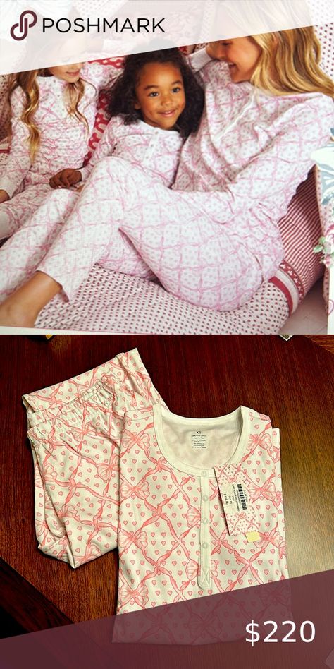 Love Shack Fancy x Roller Rabbit collaboration:  Baby Bow Hearts pajamas Love Shack Fancy, Roller Rabbit, Baby Bow, Baby Bows, Pajamas, Birthday, Fashion Tips, Clothes Design