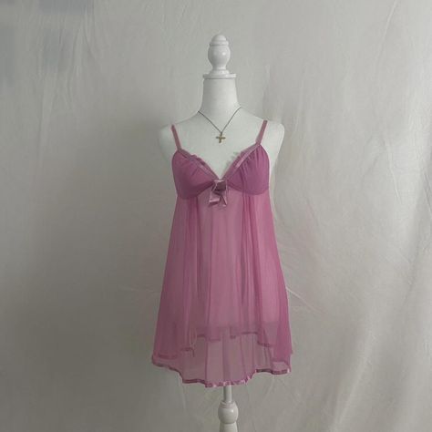 y2k victoria’s secret babydoll dress 🎀🩰 ~ size... - Depop Visual Archive, Wear And Tear, Babydoll Dress, Stylus, Victoria’s Secret, Baby Dolls, Adjustable Straps, Outfit Ideas, Cute Outfits