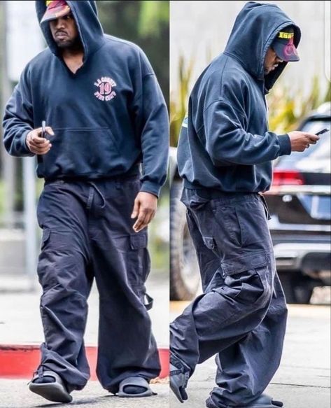 Yeezus Era Kanye, Yeezy Hoodie Outfit, Alexander Digenova, Yeezy Slides Outfit, Kanye West Outfits, Kanye Fashion, Kanye West Style, Yeezy Fashion, Yeezy Outfit