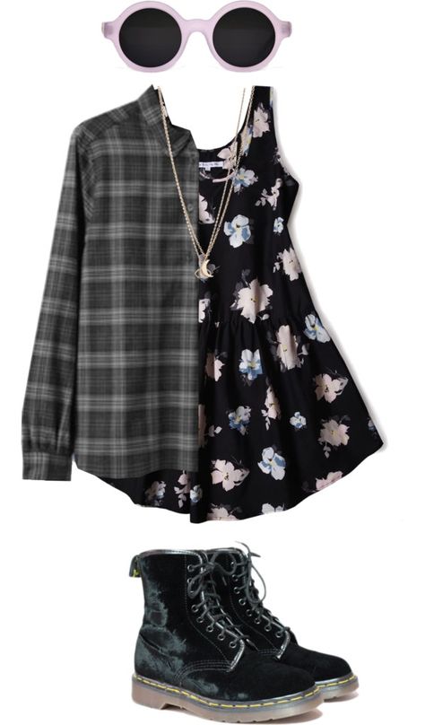 "Untitled #87" by everyonewishestheriches ❤ liked on Polyvore Stil Rock, Bandana Bayi, Look Grunge, 90s Fashion Grunge, Pullover Outfit, Indie Outfits, Korean Street Fashion, Dress Outfit, Looks Style