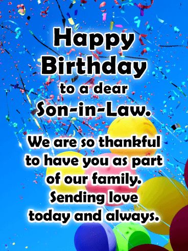 Timeless - Happy Birthday Card for Son-in-Law | Birthday & Greeting Cards by Davia जन्मदिन की शुभकामनाएं, Happy Birthday Wishes For Him, Inspirational Birthday Wishes, Birthday Verses, Birthday Wishes For Son, Birthday Wishes For Him, Birthday Wishes For Daughter, Happy Birthday Cards Printable, Birthday Wishes Greetings