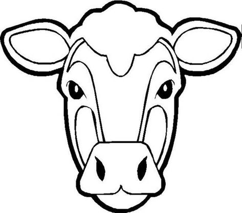 Cartoon Cow Face, Animal Mask Templates, Cow Mask, Cow Coloring Pages, Cow Drawing, Cow Colour, Skull Coloring Pages, Animal Templates, Shark Coloring Pages