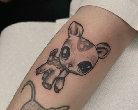 Cutesie Tattoos, Littlest Pet Shop Tattoo, Lps Tattoo, Radiohead Tattoo, Scared Of Needles, Tiger Stuffed Animal, Birthday Tattoo, Shop Tattoo, Tattoos Inspo