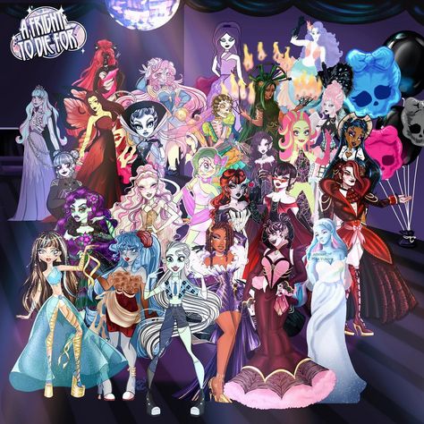 The Ghouls, Prom Season, Catty Noir, 2023 Graduation, Monster High Art, Student Body, Ever After High, High Art, Dope Nails