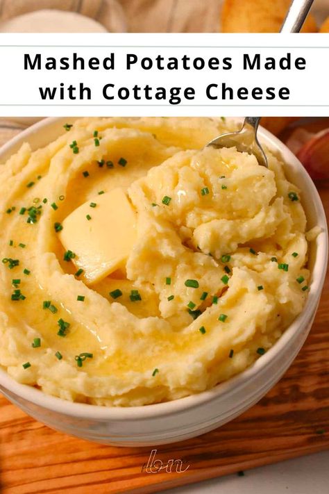 For a healthy twist on classic potato sides for steak, consider making mashed potatoes with cottage cheese, creating a high-protein side dish that's both nutritious and delicious. Sides For Steak, Healthy Mashed Potatoes, Steak Sides, Liquid Meals, Cheese Mashed Potatoes, Healthy Potatoes, Cottage Cheese Recipes, Making Mashed Potatoes, Mashed Potato Recipes