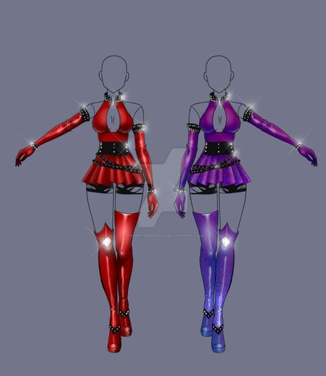 (closed) Auction Adopt - Outfit 188 by CherrysDesigns Twin Outfits Drawing, Gemini Dti Outfit, Outfits Drawing Reference, Zodiac Sign Dti Outfits, Gemini Twins Drawing, Cherrysdesigns Deviantart, Red Fantasy Outfit Drawing, Draw Your Character, Outfits Drawing