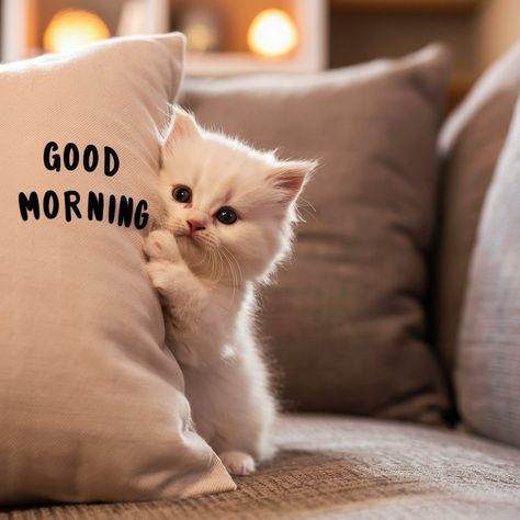 good morning Good Morning Cat Images, Cat Good Morning, Cat Reaction, Good Morning Cat, Morning Wednesday, Good Morning Wishes Gif, Morning Board, Angled Bobs, Morning Wallpaper