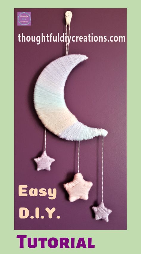 Astronomy Crafts, Whimsical Nursery Decor, Craft Cardboard, Cabin Crafts, Mobile Craft, Party Display, Cardboard Craft, Diy Nursery Decor, Moon Crafts