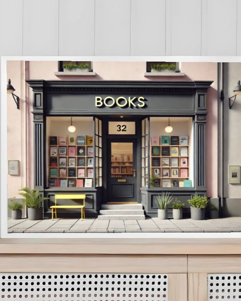 Modern Bookstore, Charming Bookstore, Bookstore Aesthetic, Bookstore Design, Hangout Ideas, Book Shops, Bookstore Cafe, Cozy Mystery, Store Layout