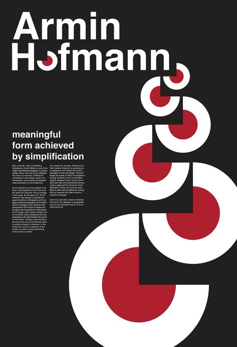 brandon stacey - Armin Hofmann poster Armin Hofmann Design, Armin Hofmann Posters, Swiss Style Graphic Design Posters, Armin Hoffman, Swiss Design Poster, Event Poster Design Inspiration, Armin Hofmann, International Typographic Style, Designer Poster