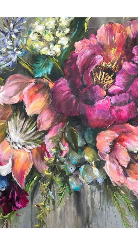 31K views · 273 shares | Kim Black on Reels | Dmitriy Sevostyanov · Magical Fantasy Big Floral Paintings, Kim Black Art, Kim Black Paintings, Paint Magic, Artist Tutorials, Bob Ross Paintings, Botanical Floral Art, Flower Painting Canvas, Floral Oil Paintings