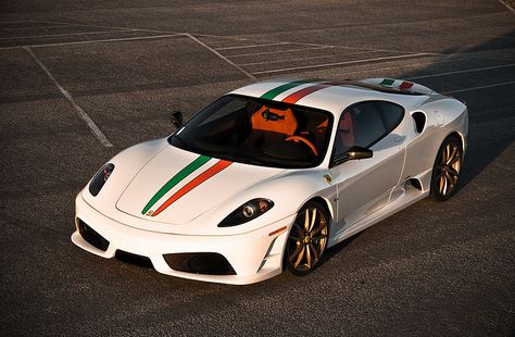 The pride of italy... F430 Scuderia, 430 Scuderia, Lamborghini Sesto, Ferrari 430, White Ferrari, Ferrari Scuderia, Ferrari 360, Ferrari F430, Pagani Huayra