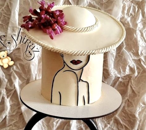 Fashionista Cake, 15th Birthday Cakes, Cake For Husband, Hat Cake, Elegant Birthday Cakes, 40th Birthday Cakes, Beautiful Birthday Cakes, Cakes For Women