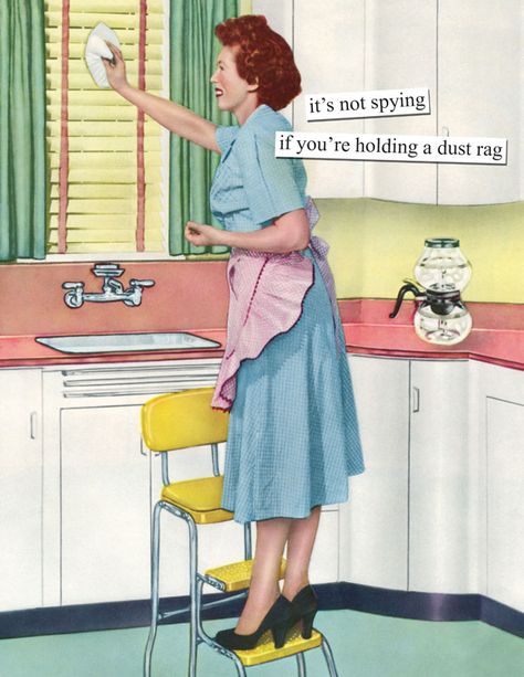 50s Housewife, Anne Taintor, Vintage Housewife, Retro Housewife, Retro Funny, Retro Humor, Washing Dishes, E Card, Ecards Funny