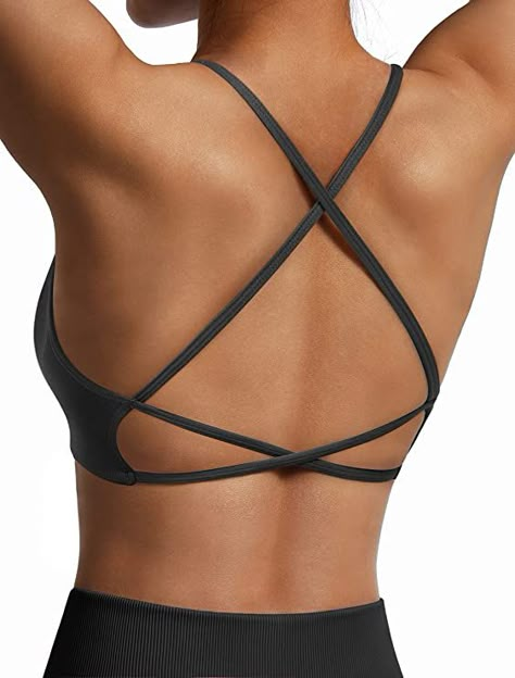 Open Back Workout Top, Sports Bra Outfit, Yoga Bra Tops, The Perfect Workout, Hot Summer Outfits, Pretty Bras, Workout Tops For Women, Bra Pattern, Wear Crop Top