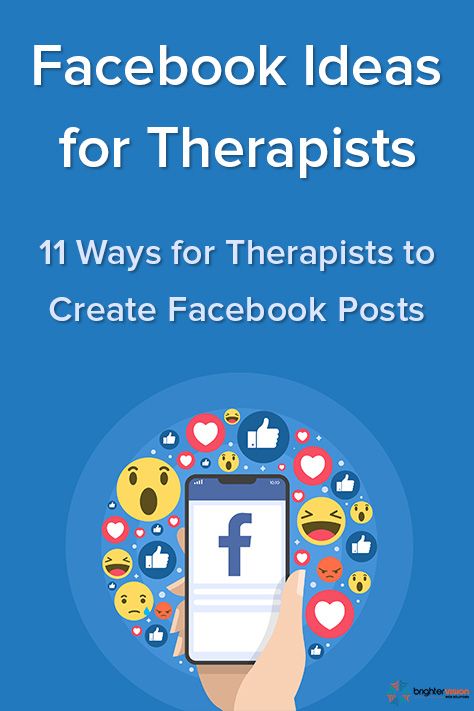 Check out this post to learn our top 11 ideas for original content you can create to share in your practice’s Facebook Business page, and visit our Marketing Blog to get more fun facts, tricks & tips on Social Media Marketing for Therapists.    #TherapistMarketingTips  #SocialMediaStrategy  #BrighterVision Therapist Social Media Content, Counseling Social Media Posts, Marketing For Therapists, Therapy Marketing, Mental Therapist, Social Media Psychology, Therapist Marketing, Online Marketing Social Media, Counselling Tools