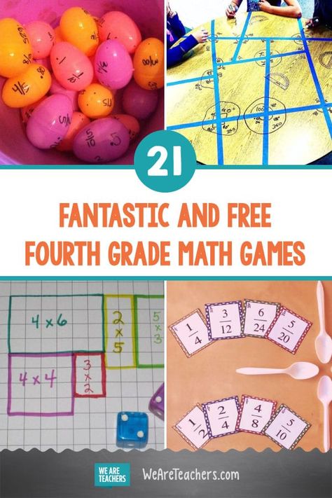 21 Fantastic and Free Fourth Grade Math Games - WeAreTeachers Summer School Math, 4th Grade Math Games, Easy Math Games, Division Math, Mental Maths, Free Math Games, Maths Games, Summer Math, Math Education