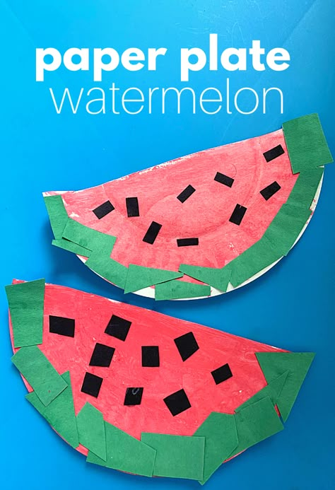 Food Related Activities For Preschoolers, Summer Theme Crafts Toddlers, Summer Time Arts And Crafts For Kids, Prek Food Crafts, Toddler May Crafts, Preschool Art Crafts Ideas, Preschool Fun Crafts, Toddler Summer Arts And Crafts, Summer Food Preschool Craft