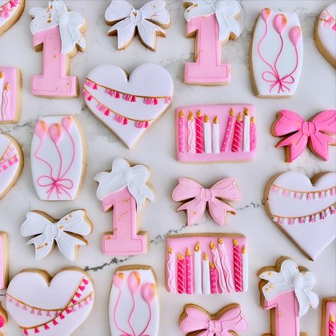 Girls Just Wanna Be One💕🎀 • • • #sugarcookies #girlsjustwannahavefun #girlsjustwannabeone #sugarcookiesofinstagram #sugarcookiedecorating #sugarcookiesfordays #firstbirthday #firstbirthdayparty #firstbirthdaycookies #girlsfirstbirthday Girls Just Want To Turn One Birthday, 1yr Birthday Party Ideas Girl, Girls Just Wanna Turn One Birthday, Girls Just Wanna Be One Birthday Theme, Cute 1st Birthday Themes Girl, February Birthday Themes, Girls Just Want To Be One Birthday, First Birthday Girl February Themes, One Year Girl Birthday Themes