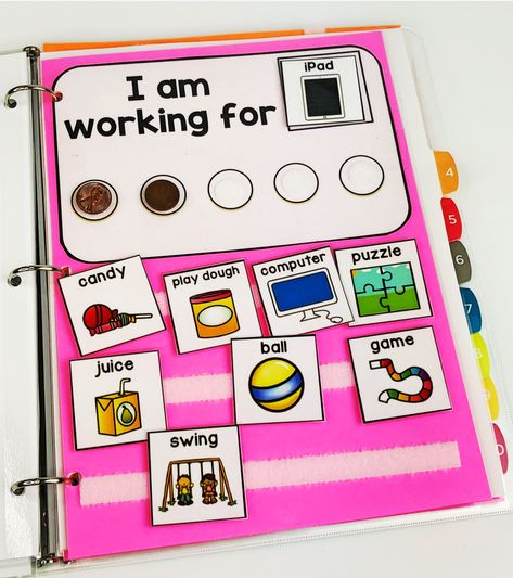 Setting Up a Student Success Binder - You Aut-A Know Aba Classroom Setup, Preschool Visuals, Udl Classroom, Special Education Classroom Setup, Token Boards, Token System, Asd Classroom, Student Binders, Sped Classroom