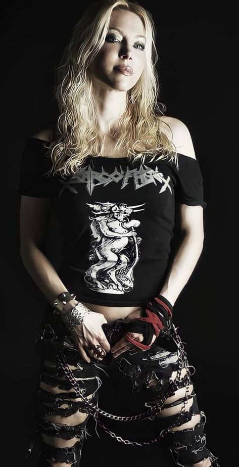 Angela Gossow, Mesh Top, Women's Top