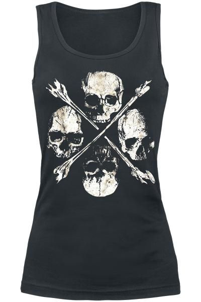 Goth Vest, Skull Clothing, Skull Fashion, New Rock, Gothic Outfits, Goth Outfits, Casual Tank Tops, Vest Top, Punk Fashion