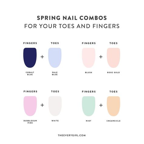 Mani Pedi Color Combos, Mani Pedi Combos, Nail Polish Combinations, Spring Pedicure, Nail Combos, Nail Color Combos, Nail Polish Colors Fall, Toe Nail Color, Pick A Color