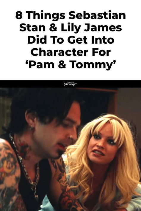 Sebastian Stan and Lily James star as Pamela Anderson and Tommy Lee in the Hulu series 'Pam & Tommy,' here are 8 bizarre things Sebastian Stan and Lily James did to prepare for their roles. Pamela Tommy, Pamela Anderson Lip Combo, Lily James Pam And Tommy, Tommy And Pamela, Lilly James Pamela, Pamela Anderson And Tommy Lee, Tommy And Pam, Tommy Lee And Pam Anderson, Tommy Lee Pamela Anderson