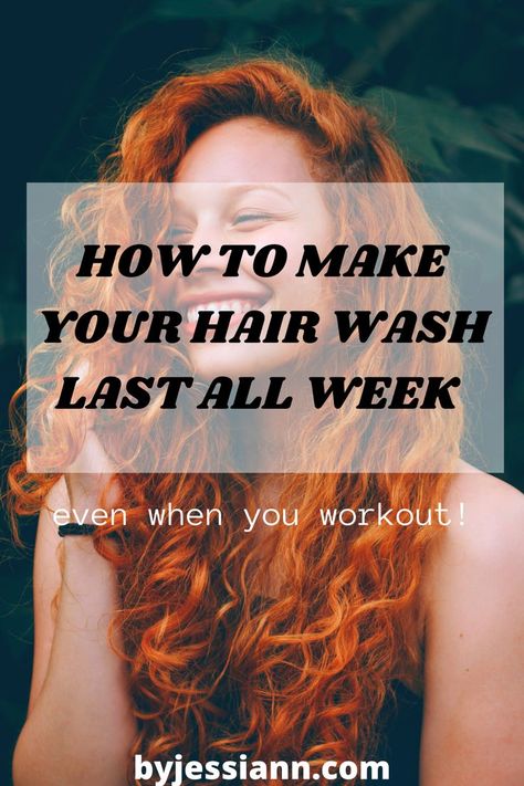 Make Your Hair Wash Last 10 Days! Even When You Go To The Gym - Hair Care Tips Wash Hair Once A Week, Tips For Thick Hair, Thick Frizzy Hair, Wash Hair, Hair Growing Tips, Gym Hairstyles, Hair Wash, Go To The Gym, Grow Long Hair