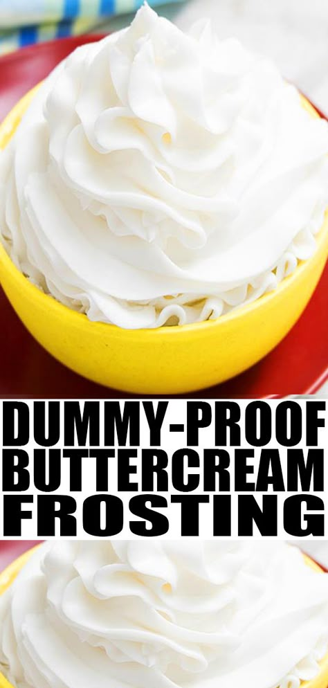 Best Vanilla Buttercream Frosting, American Buttercream Frosting Recipe, Best Vanilla Buttercream, Vanilla Frosting Recipe, American Buttercream Frosting, Easy Vanilla Frosting, Piping Cake, Homemade Frosting Recipes, Frost Cupcakes