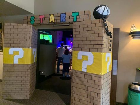 Entrance Game Vbs, Bday Decor, Vbs 2023, Super Mario, Video Game, Entrance, Mario, Video Games