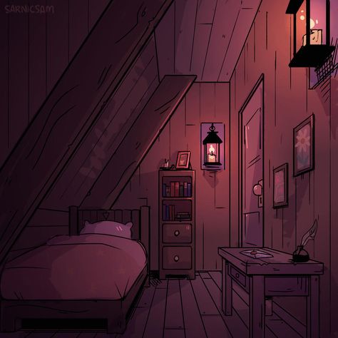 Room Interior Illustration, Fantasy Room Drawing, Drawing Bedroom Ideas, Backgrounds For Drawings Bedroom, Animation Room Design, Animation Background Room, Simple Room Drawing Reference, Studio Apartment Concept Art, Animated Bedroom Background