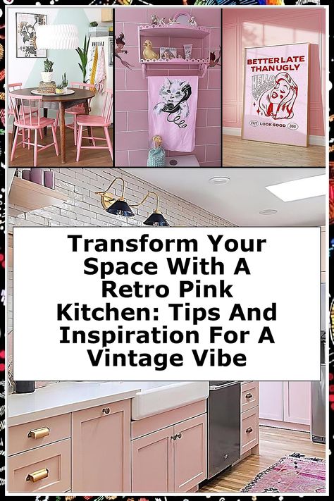 Discover how to transform your space with a retro pink kitchen that exudes charm and nostalgia. Our tips and inspiration guide you through creating a vintage vibe, from selecting the perfect pastel shades to integrating classic appliances and decor. Embrace the playful elegance of retro design and make your kitchen a delightful centerpiece. Dive into the world of retro pink kitchens and start your renovation journey today! Classic Appliances, Retro Pink Kitchens, Pink Kitchens, Pink Cabinets, Vintage Appliances, Kitchen Board, Pink Kitchen, Kitchen Tips, Pastel Shades