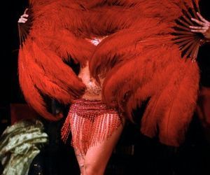 Satine Moulin Rouge, Vintage Burlesque, Fan Dance, Jitterbug, Feather Fan, Seeing Red, Red Feather, Dita Von, Dita Von Teese