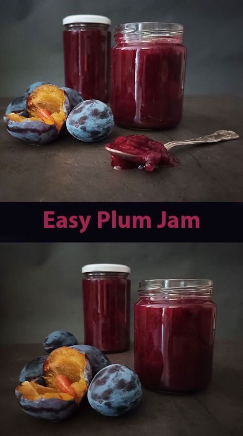 Easy Plum Jam. Plums, recipe easy, jam, recipe homemade, how to make, easy, canning/preserving, recipe. Italian Plum Jam, Easy Plum Jam Recipe, Plum Preserves Recipe, Italian Plum Jam Recipe, Plum Recipes Easy, Sugar Plum Jam, Canning Plums, Plum Recipe, Diy Condiments